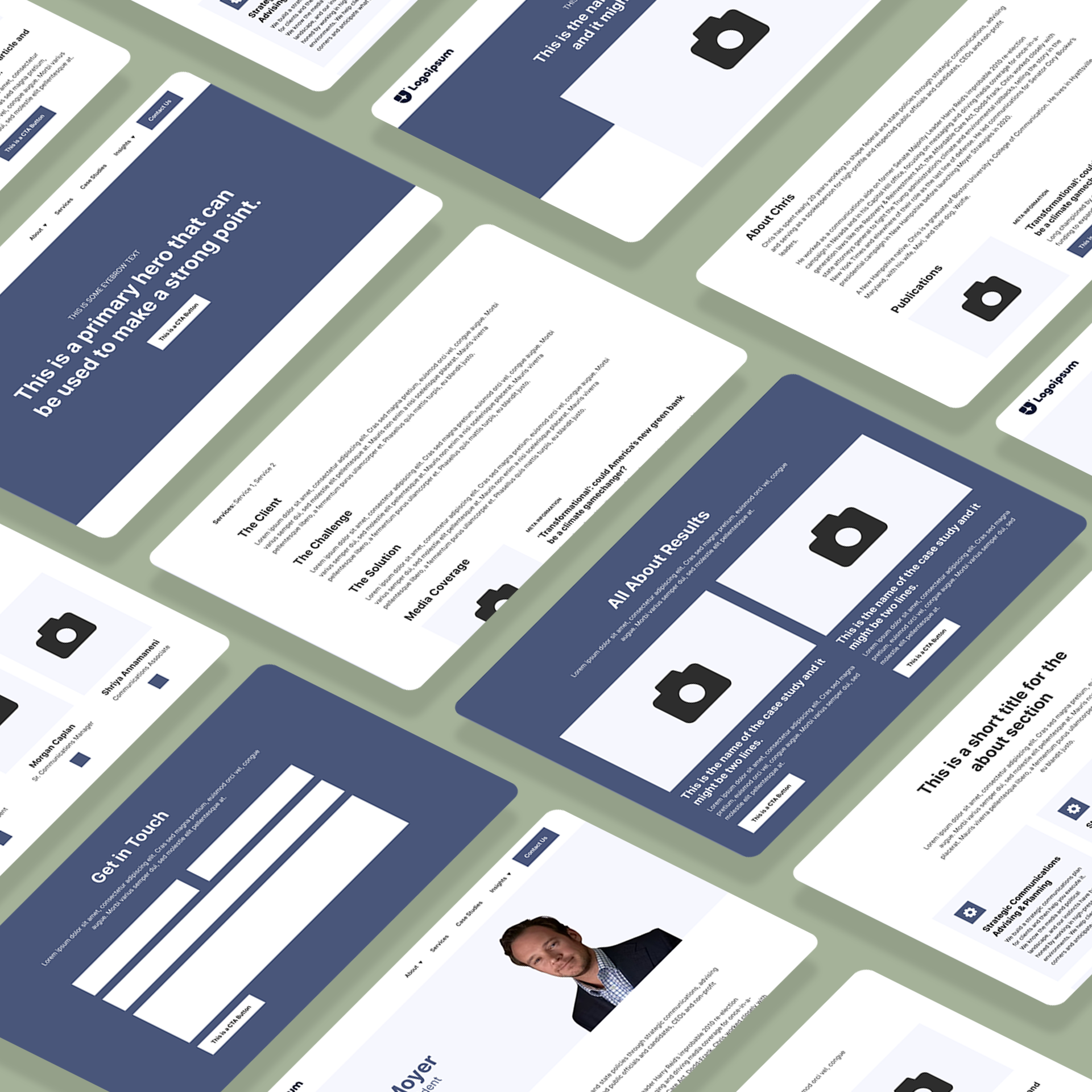 Wireframes Echo Communications Wireframes