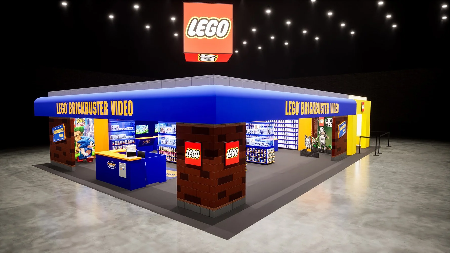 Lego Activation Lego Blockbuster Video Activation at San Diego ComiCon