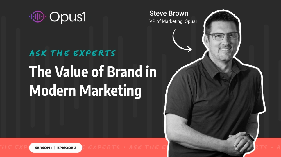 Steve Brown - The value of brand in modern marketing